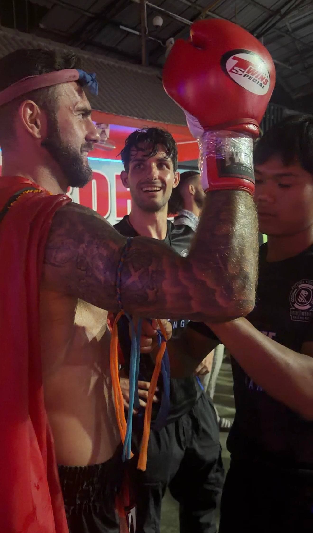 Nat Corry after professional fight