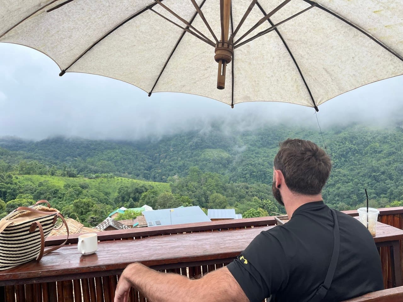 Working from a mountain café in Chiang Mai